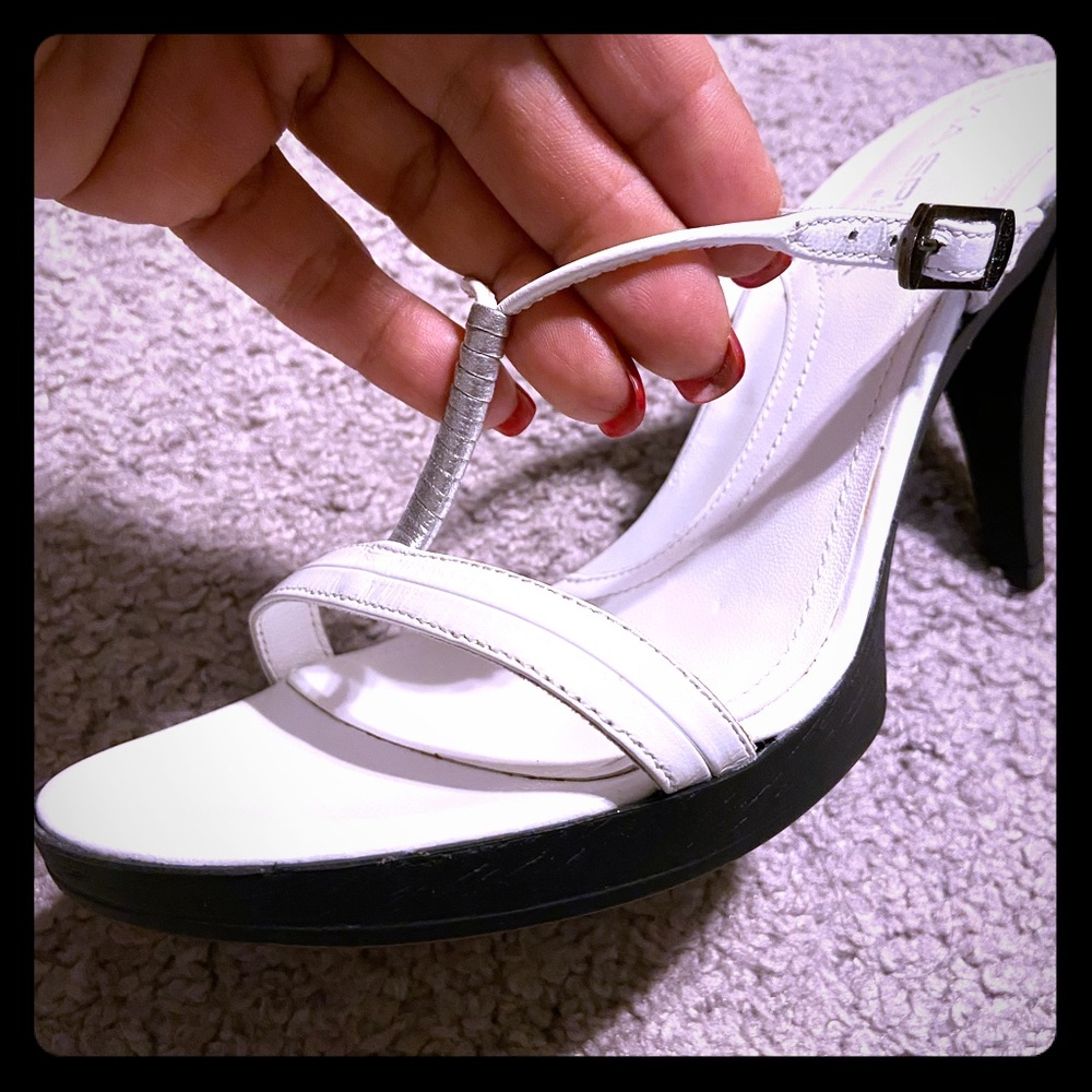 Vis Spiga White Dress Sandal Size 7